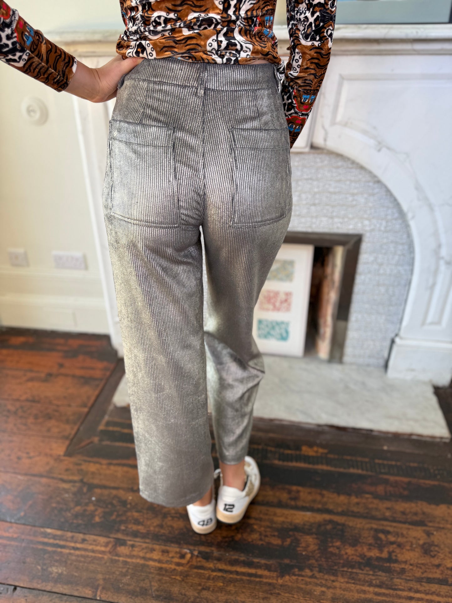 Raffaello Rossi Yuki Shiny Vintage Corduroy Gold