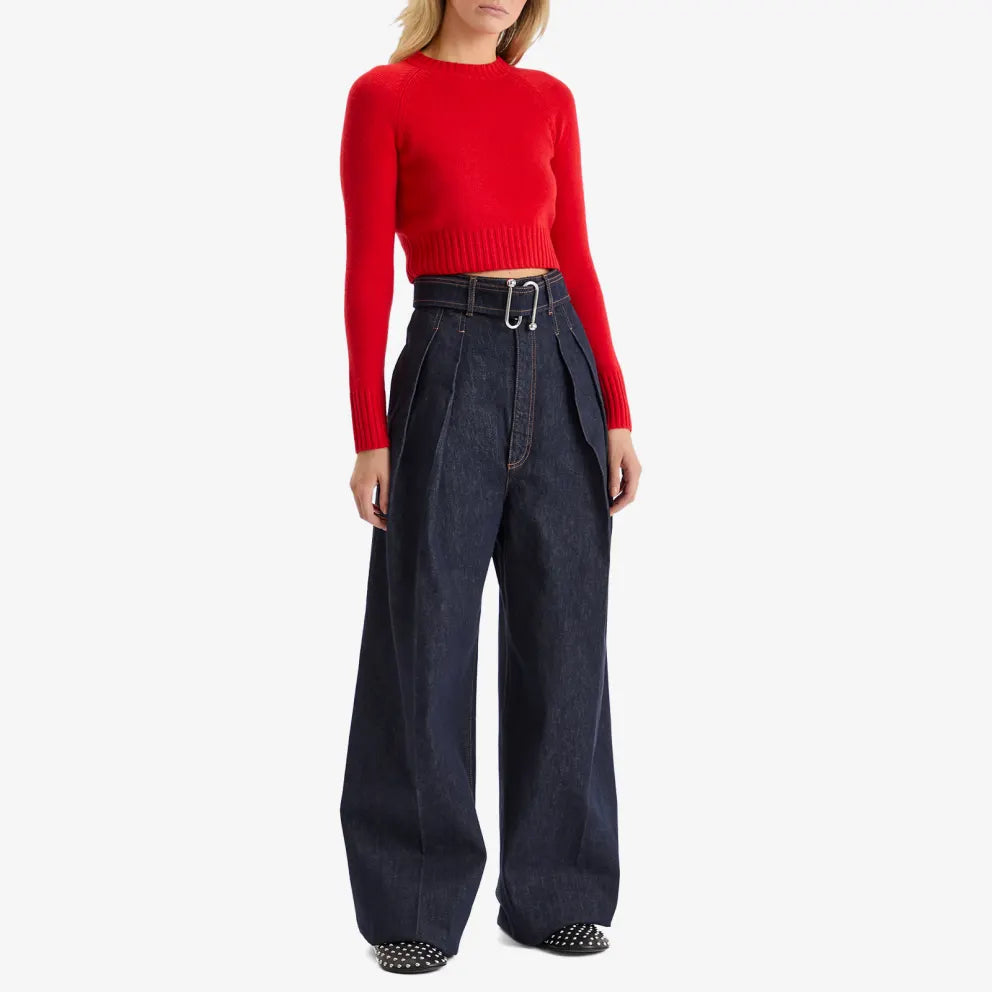 Fragola Short Red Cashmere Jumper