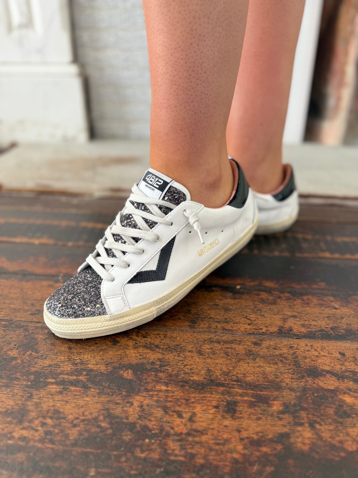 4B12 Supreme Shoe in Anthracite Glitter
