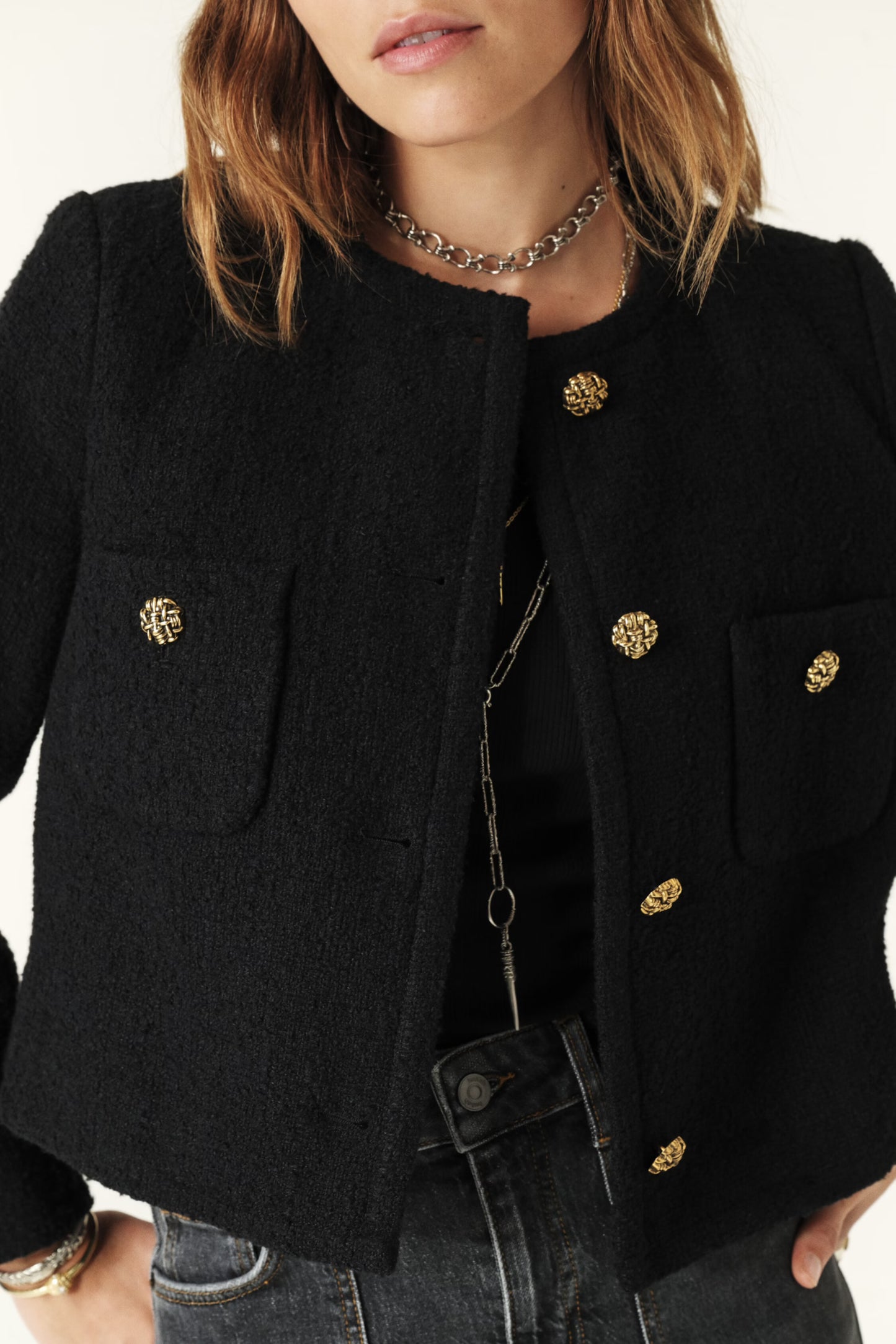 Ba&Sh Meredith Black Jacket
