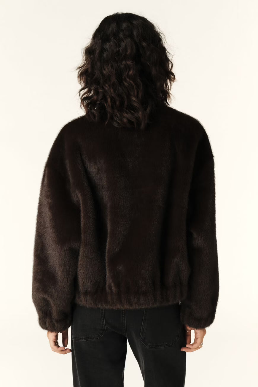 Ba&Sh Chocolate Brown Short Jacket Paros