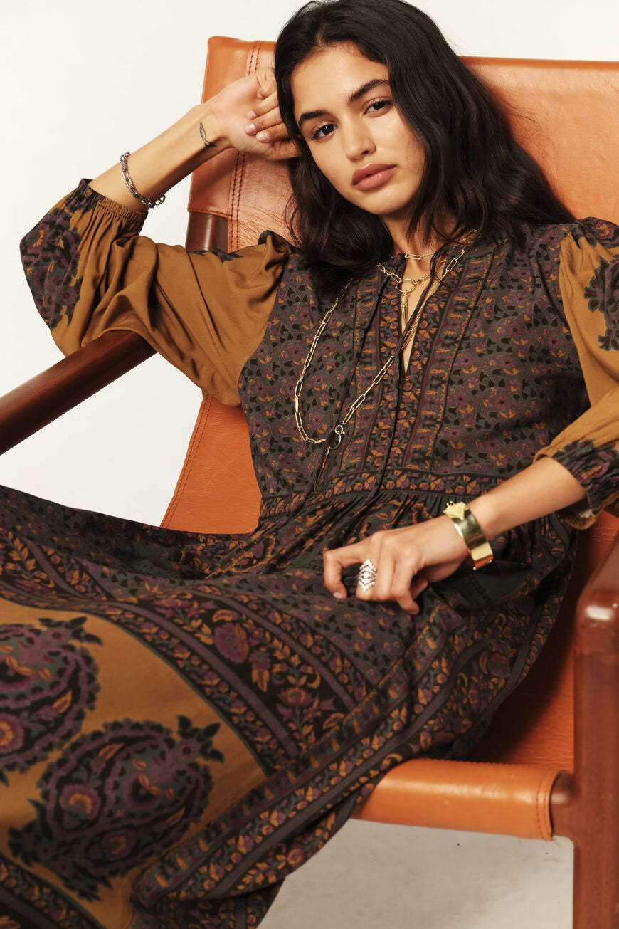 Ba&sh Barley Chocolate Brown Dress