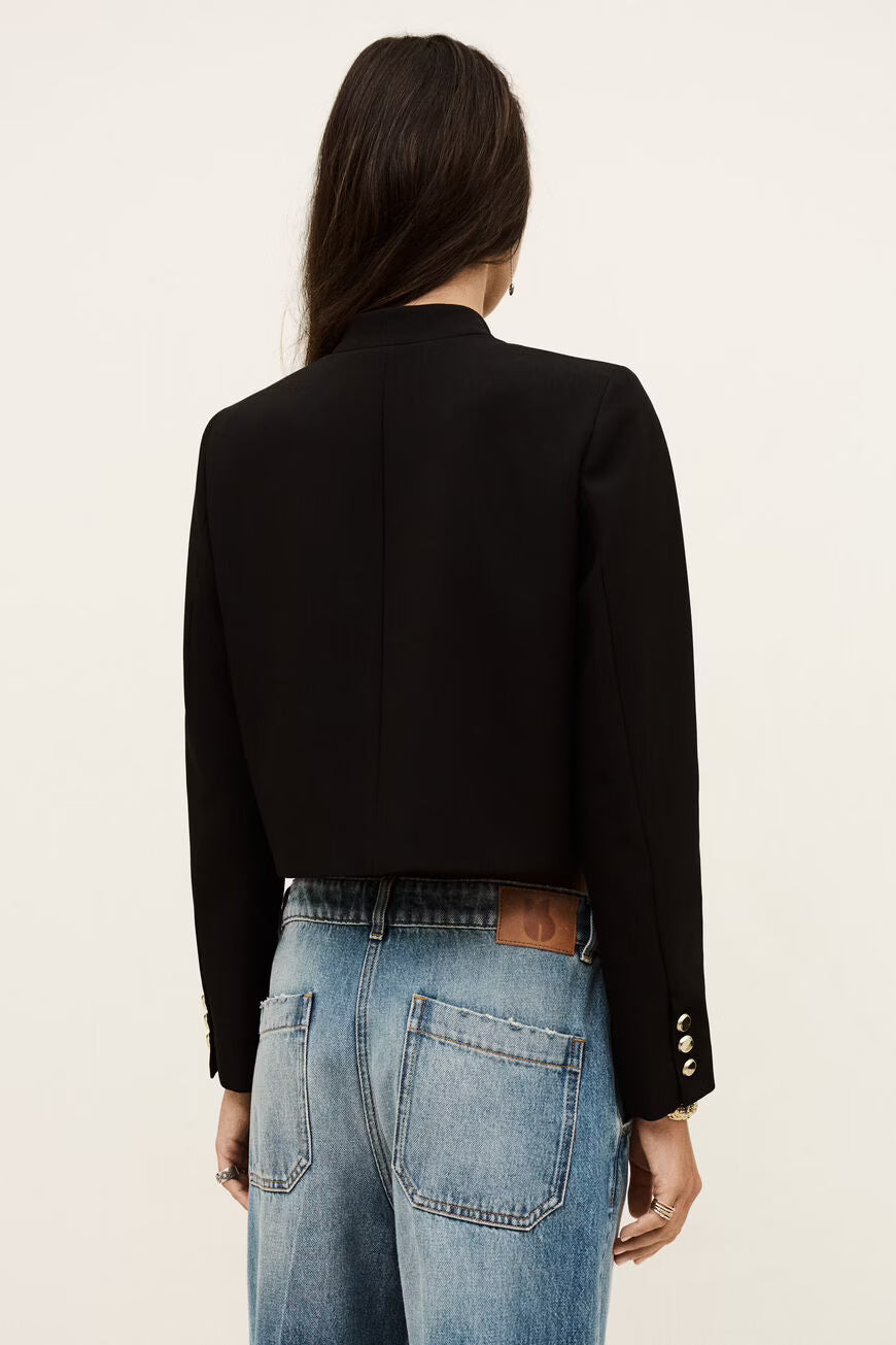 Ba&Sh Chroma Short Black Jacket