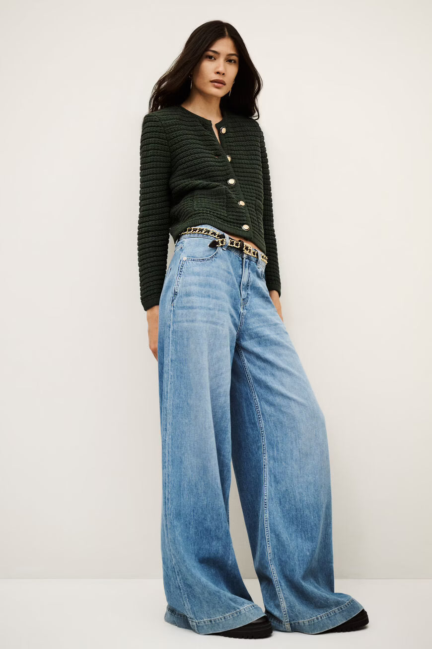 Ba&Sh Gaspard Green Cardigan