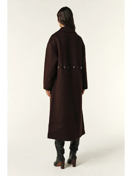 Ba&Sh Chocolate Brown Kate Coat