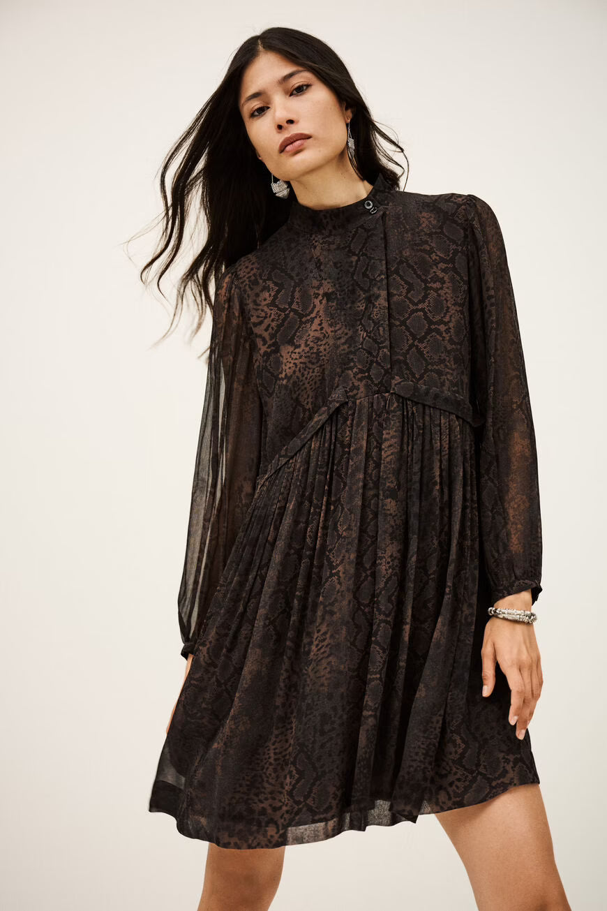 Ba&Sh Simba Printed Short Dress