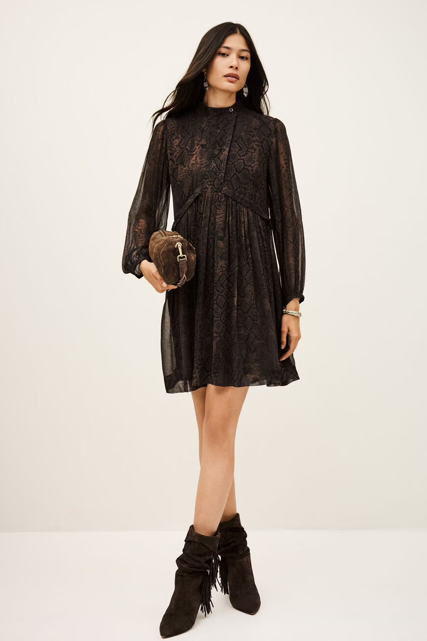 Ba&Sh Simba Printed Short Dress