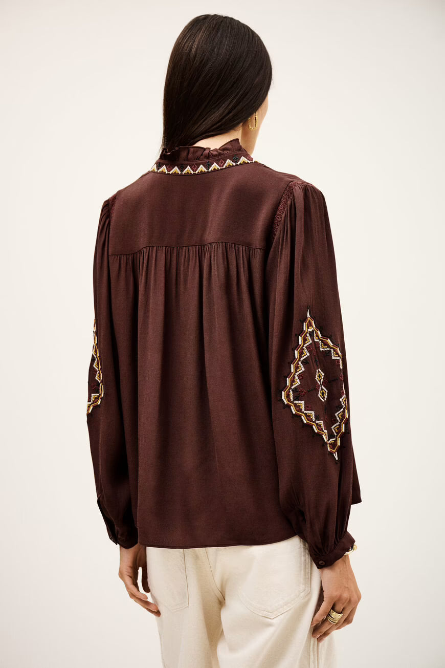 Ba&sh Tate Top Chocolate