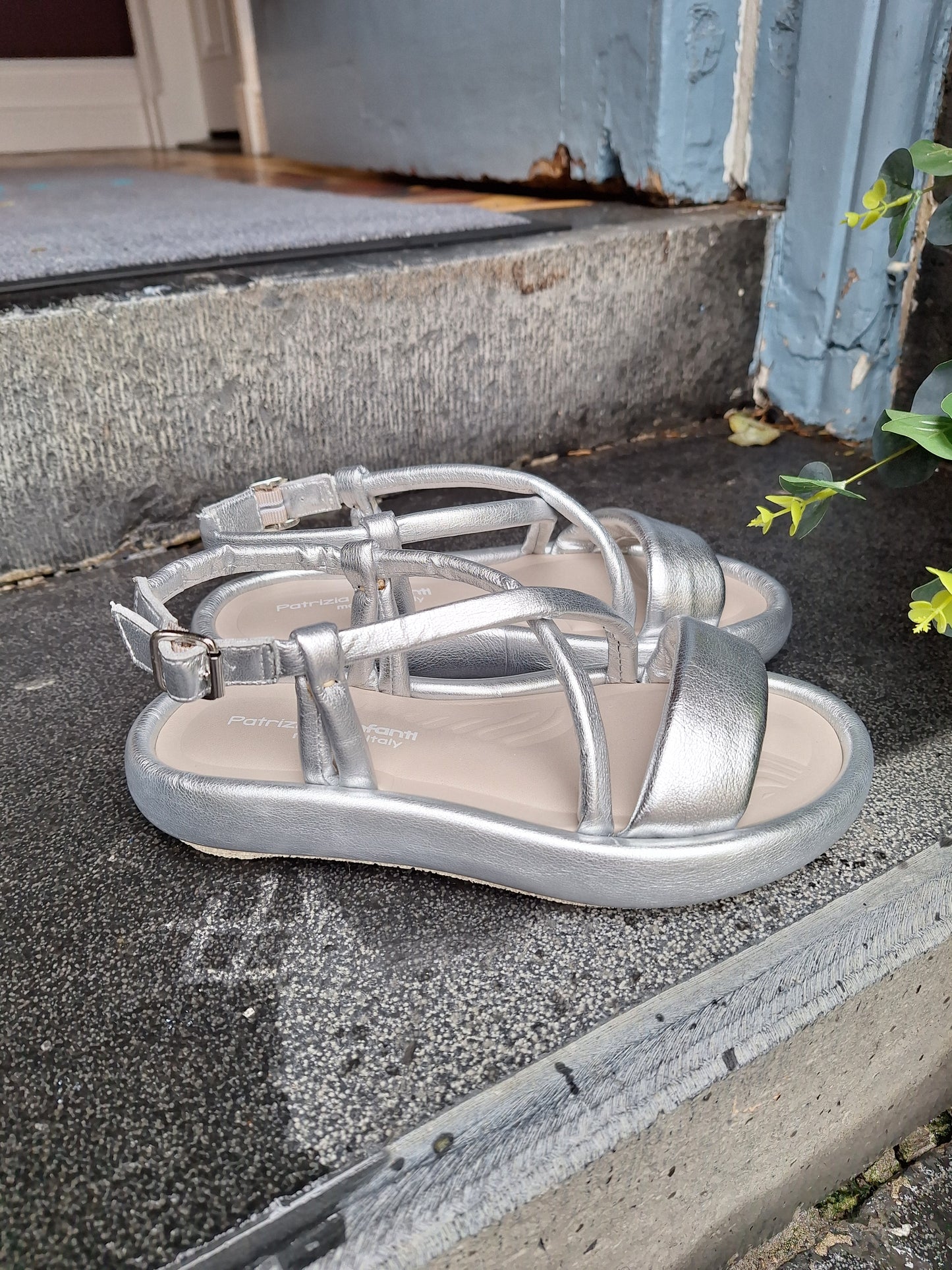 Bil Silk Silver Sandals