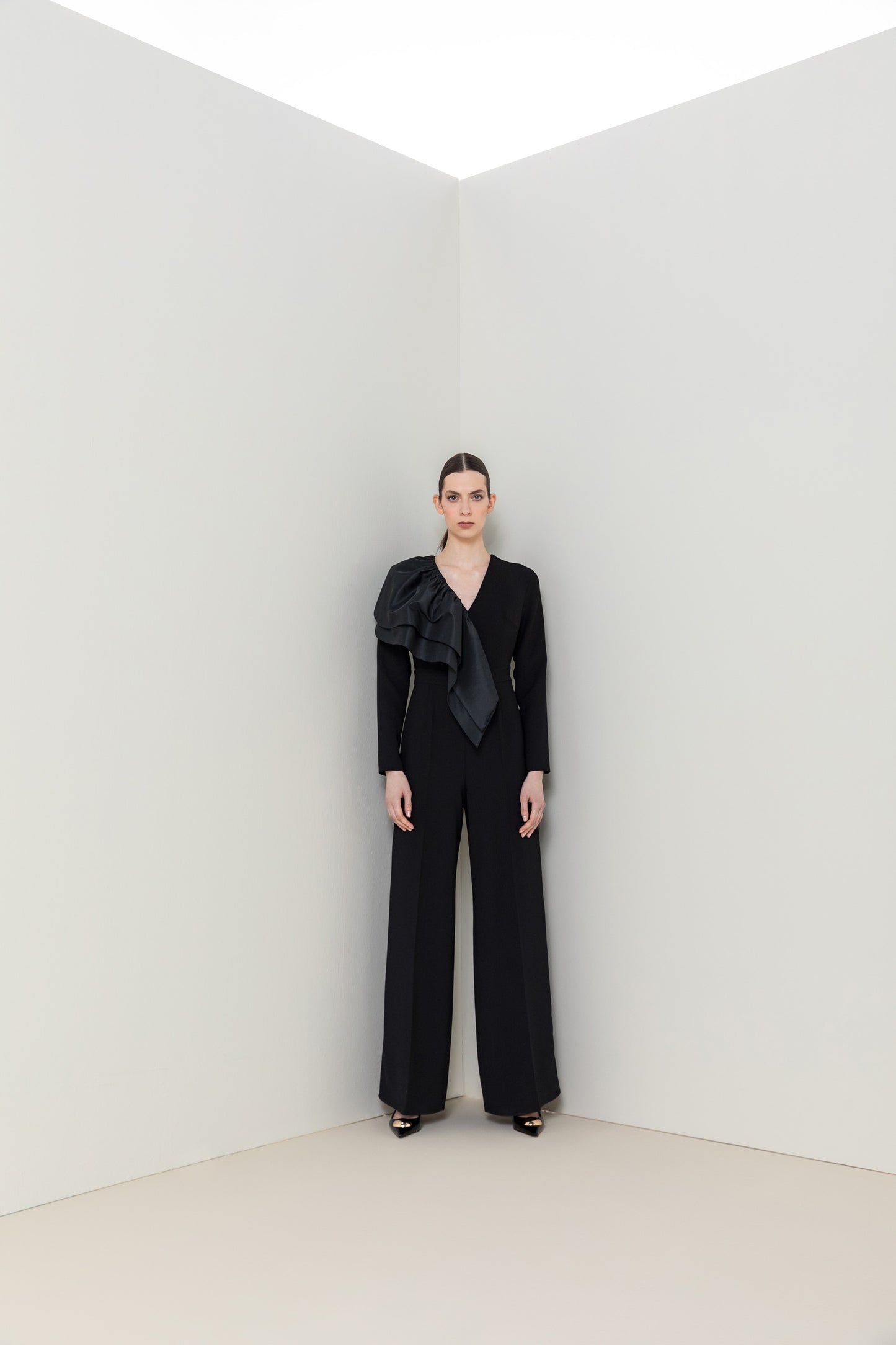 Kameya Black Wide Leg Jumpsuit