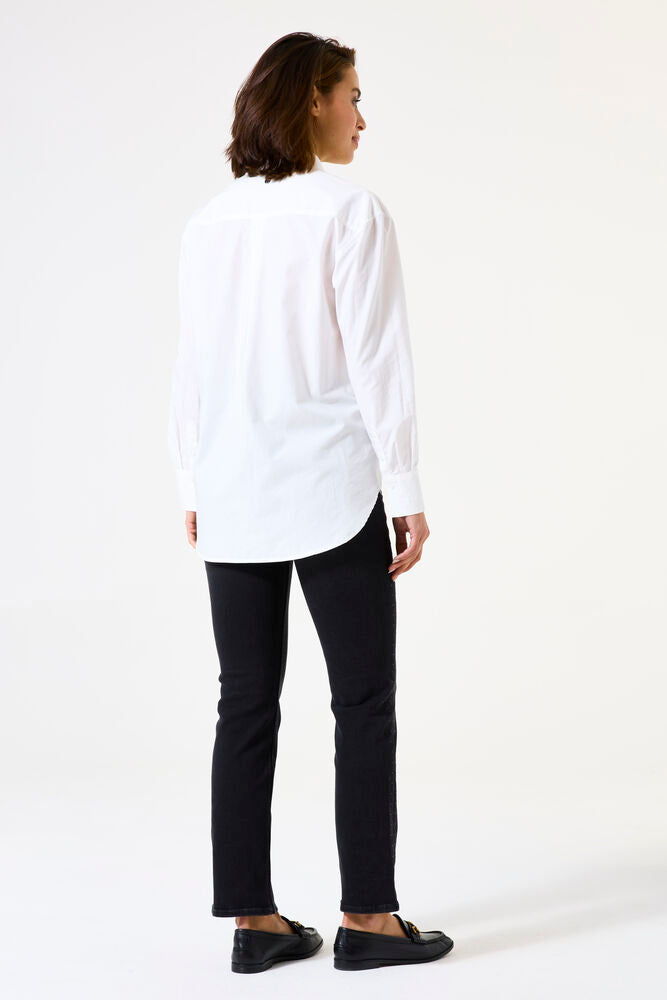 Garcia Celia Straight Leg Dark Black Used Jeans