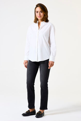 Garcia Celia Straight Leg Dark Black Used Jeans