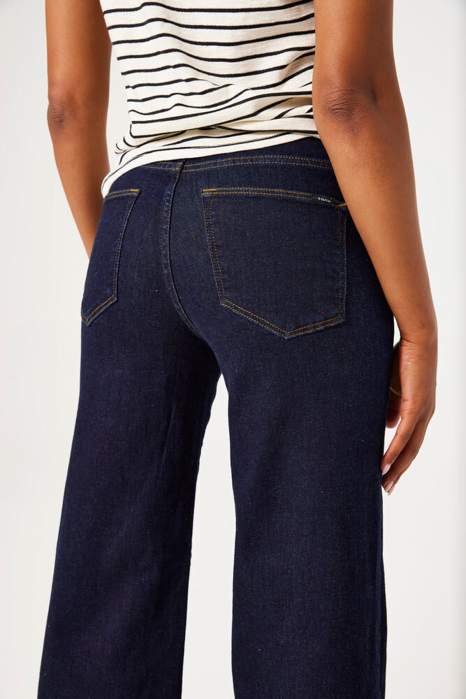 Garcia Celia Wide Leg Jeans in Dark Denim