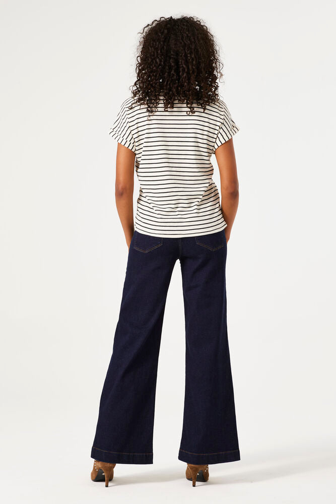 Garcia Celia Wide Leg Jeans in Dark Denim
