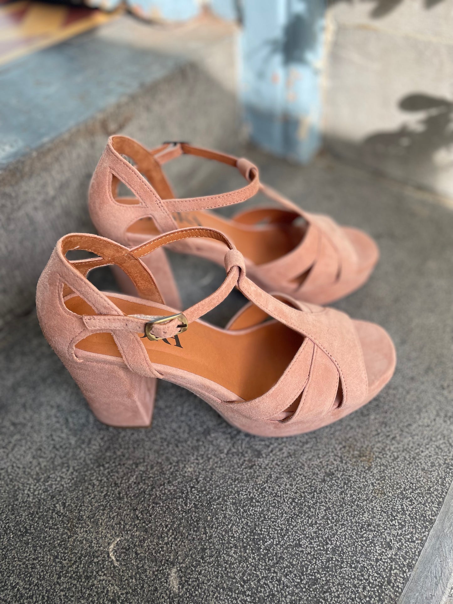 Esska Victoria Light Dusty Pink Suede