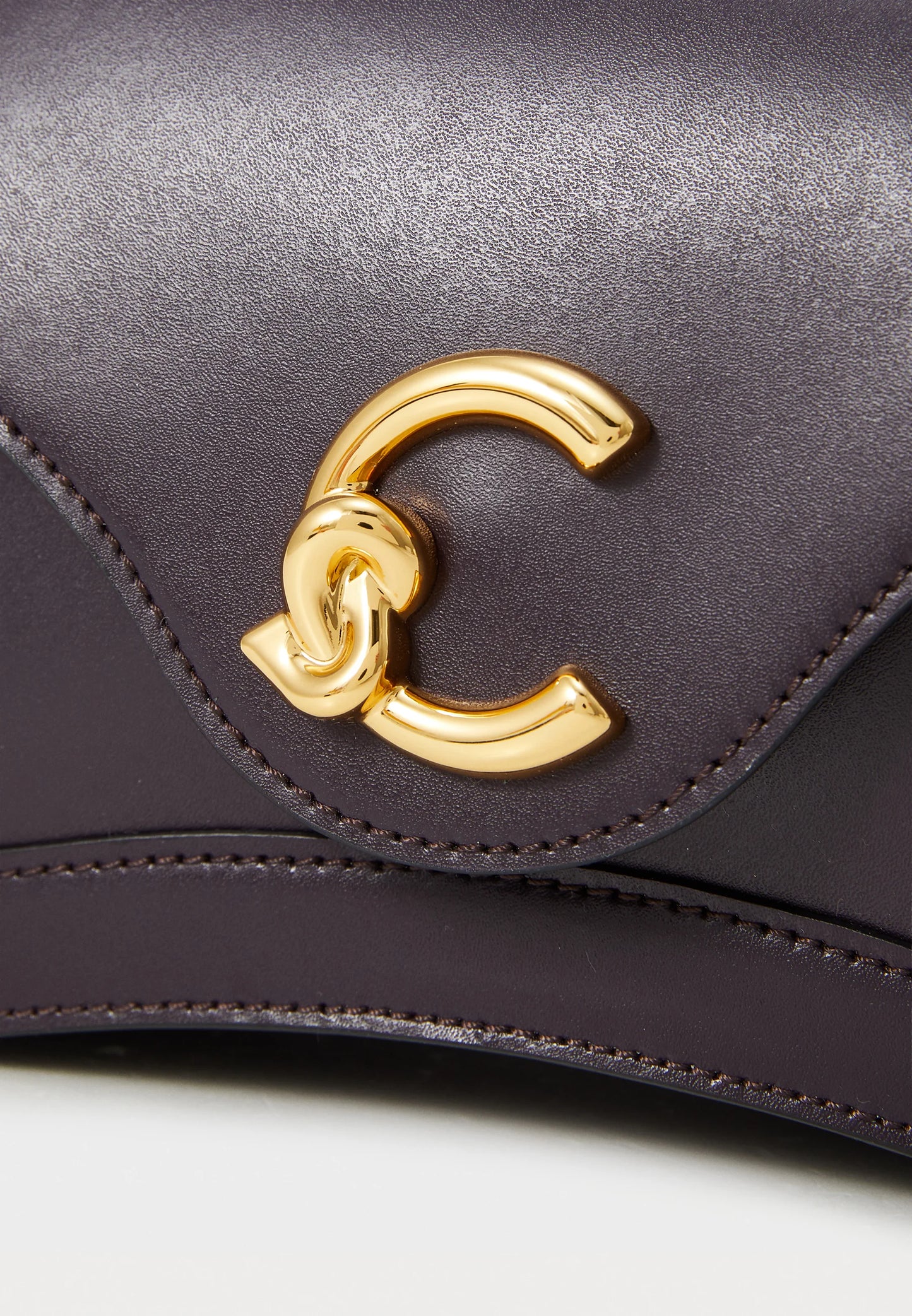 Coccinelle Calf Leather Bag Prune