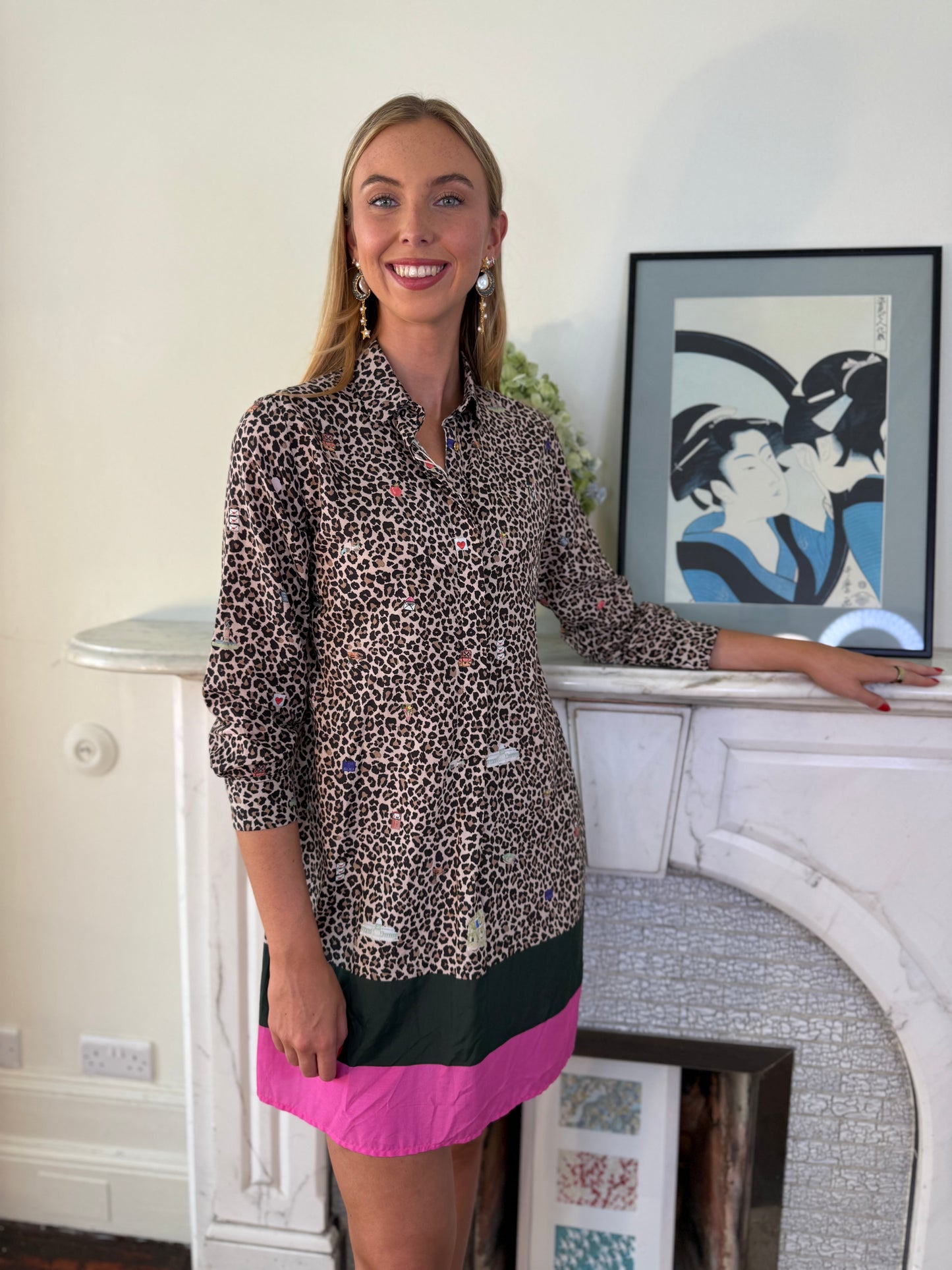 Vilagallo Leopard Print Dress