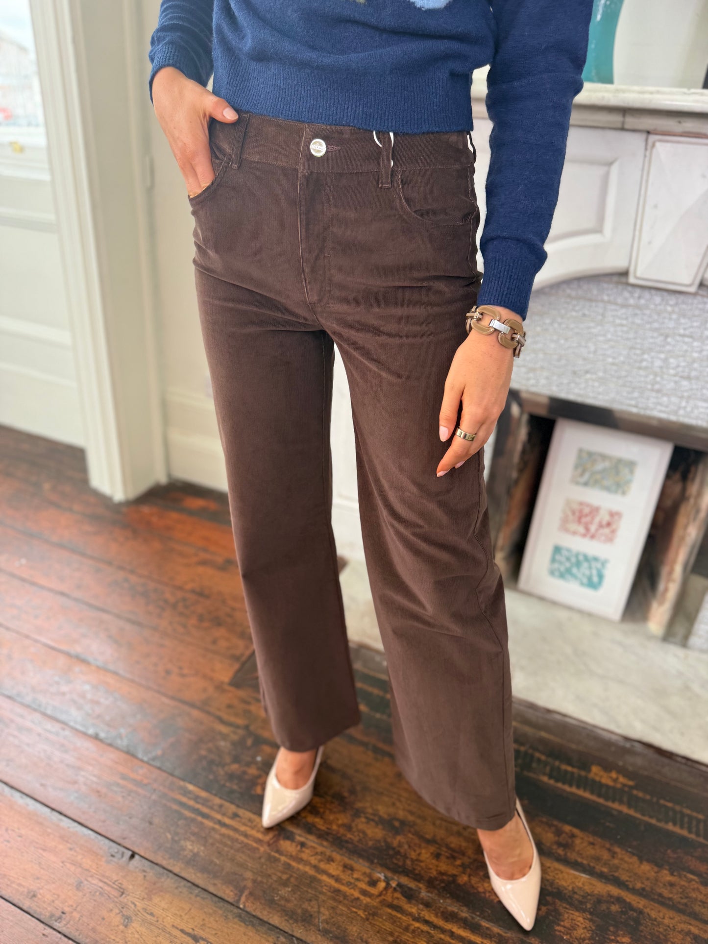 Iblues Martin Brown Fine Corduroy Jeans