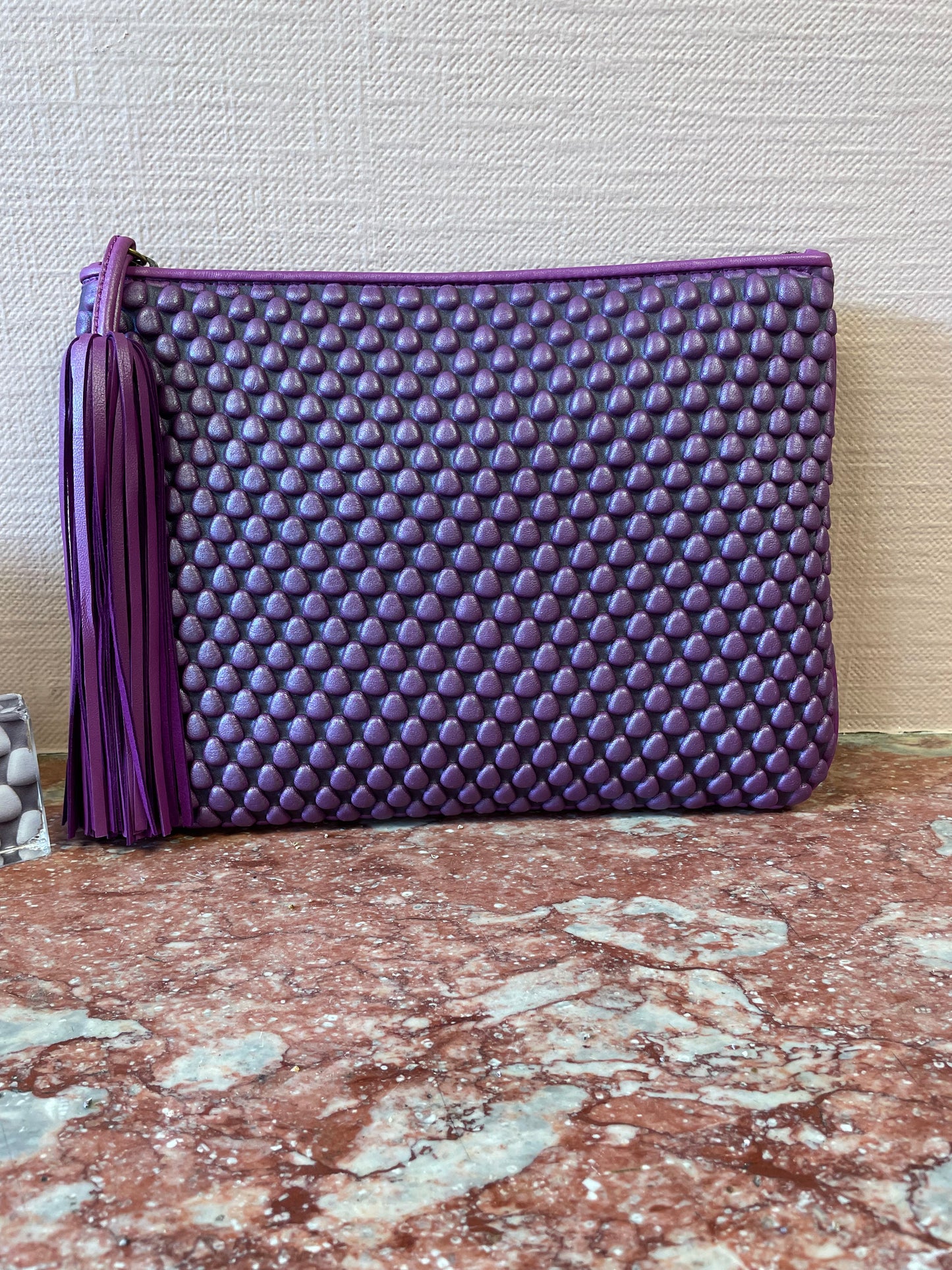 Tissa Fontaneda Pochette X Large Plum