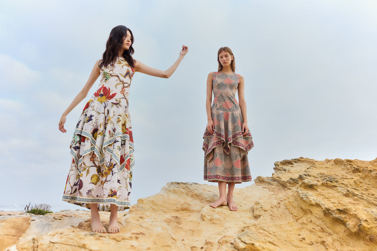 Philippa 1970 Cova Red Dress with Ruffles