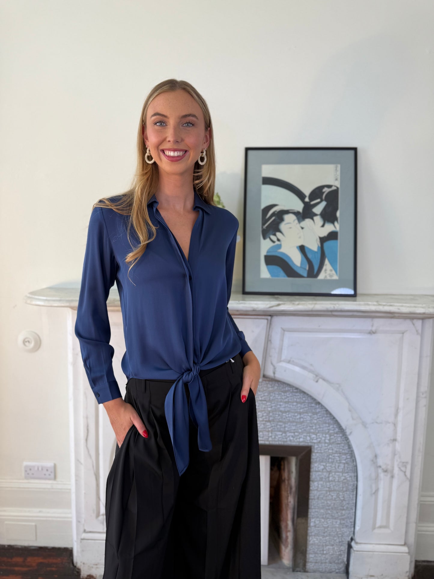 Silk95five Thai Shirt in Midnight