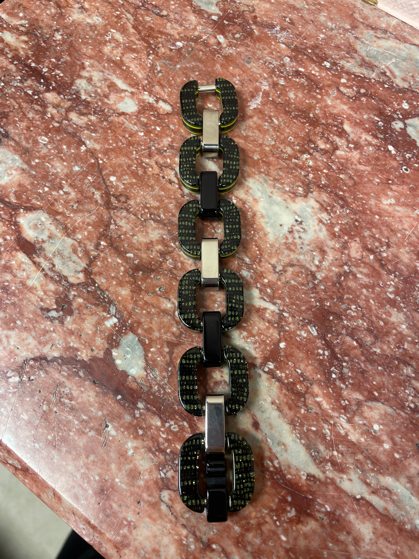 Black ,Gold and Yellow Bracelet