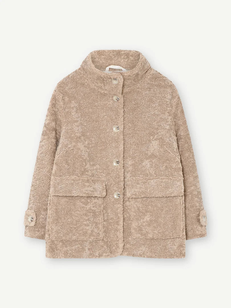 Gustav Maddy Beige Faux Fur Jacket