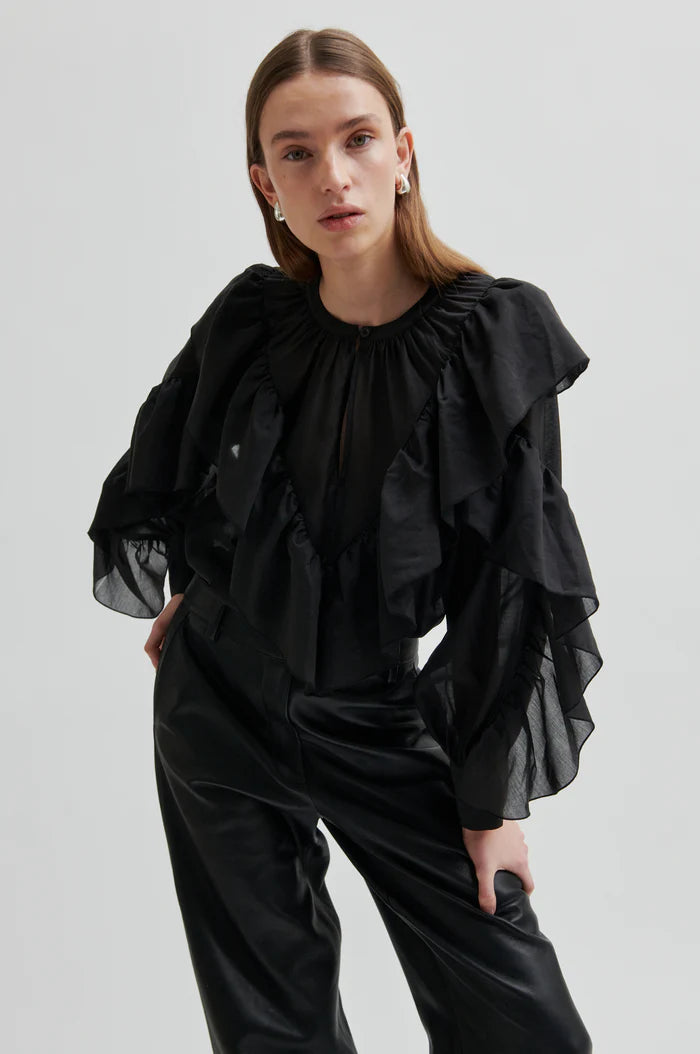 Second Female Aluna Bonded Leather Trousers