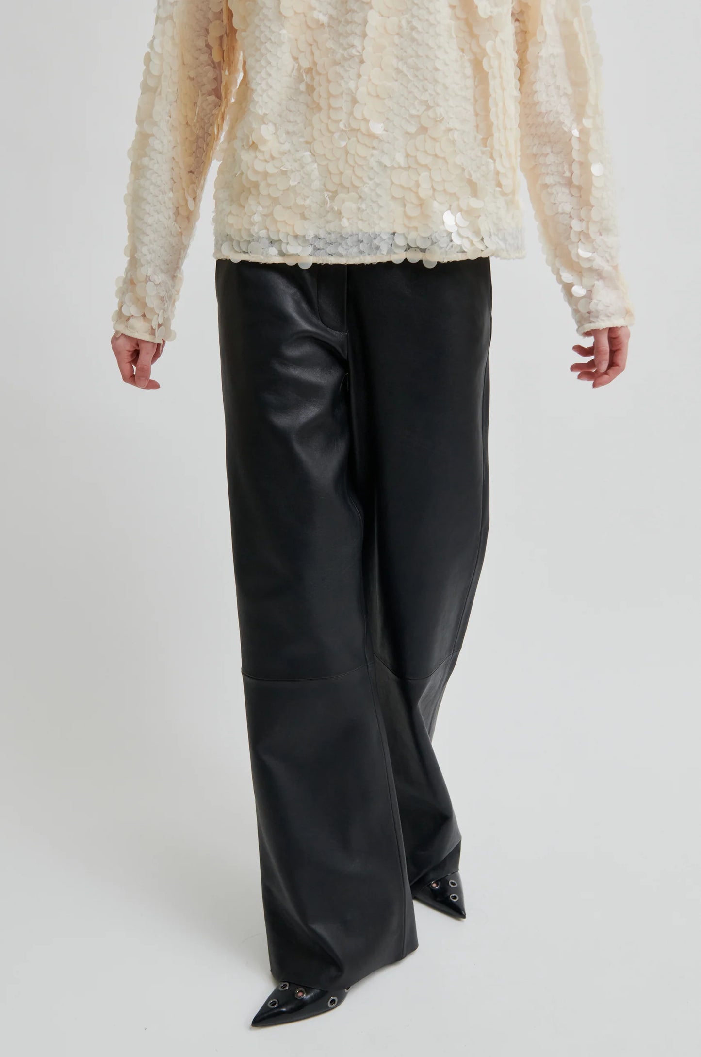 Second Female Aluna Bonded Leather Trousers