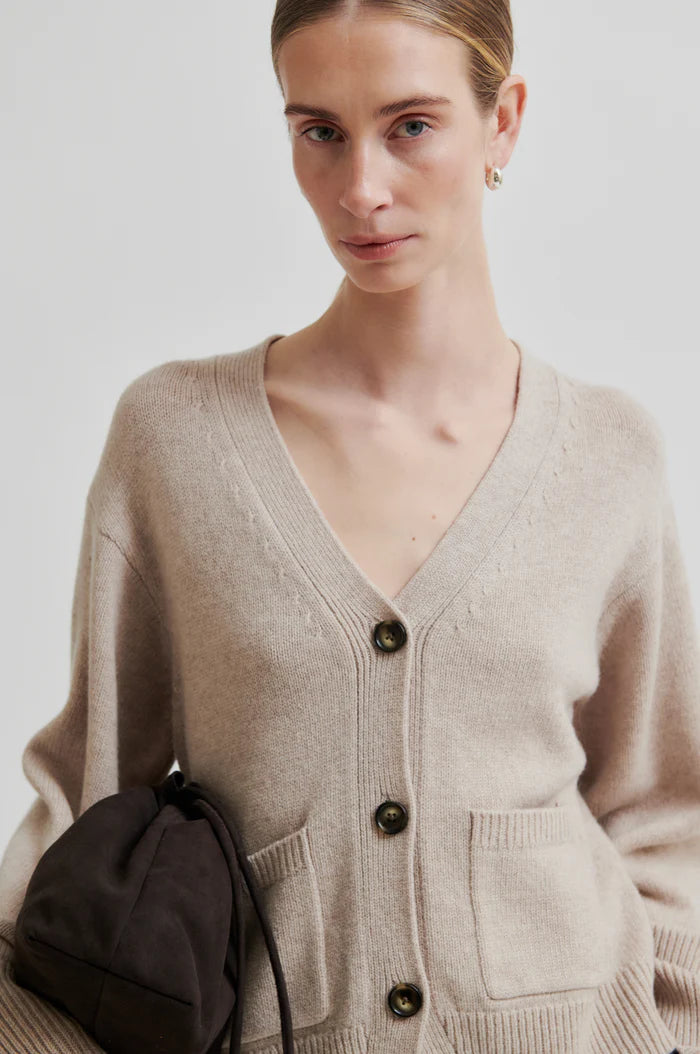 Second Female Alpha Knit Fitted Cardigan