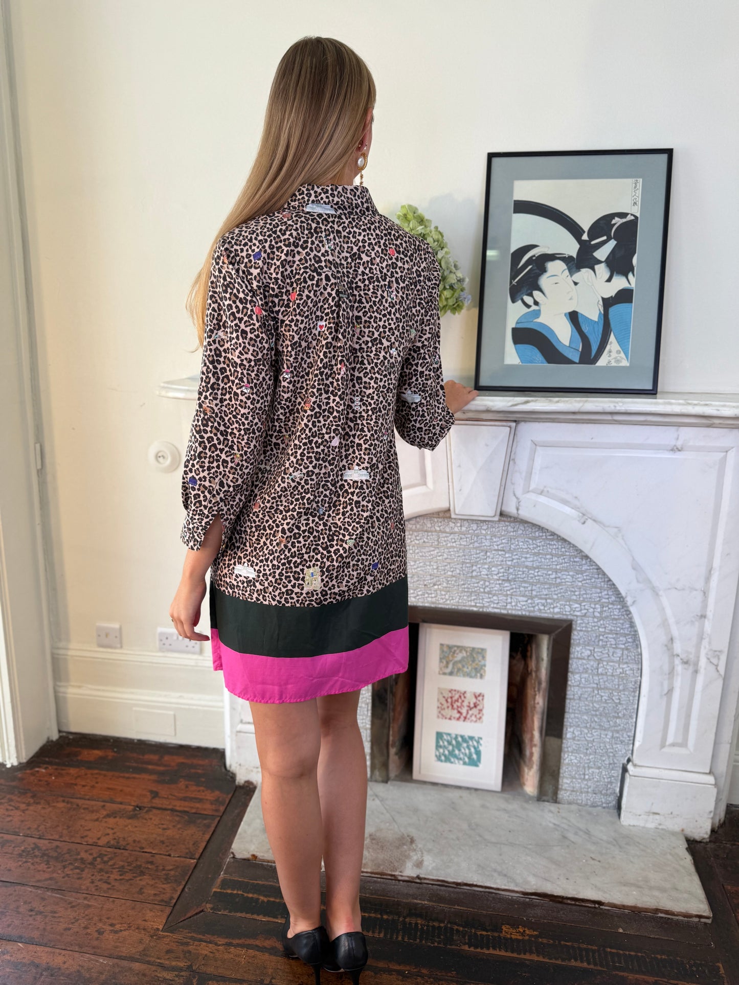Vilagallo Leopard Print Dress