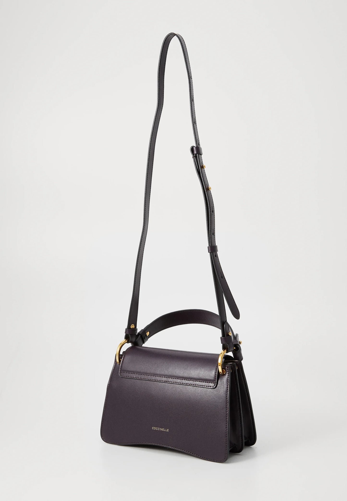 Coccinelle Calf Leather Bag Prune