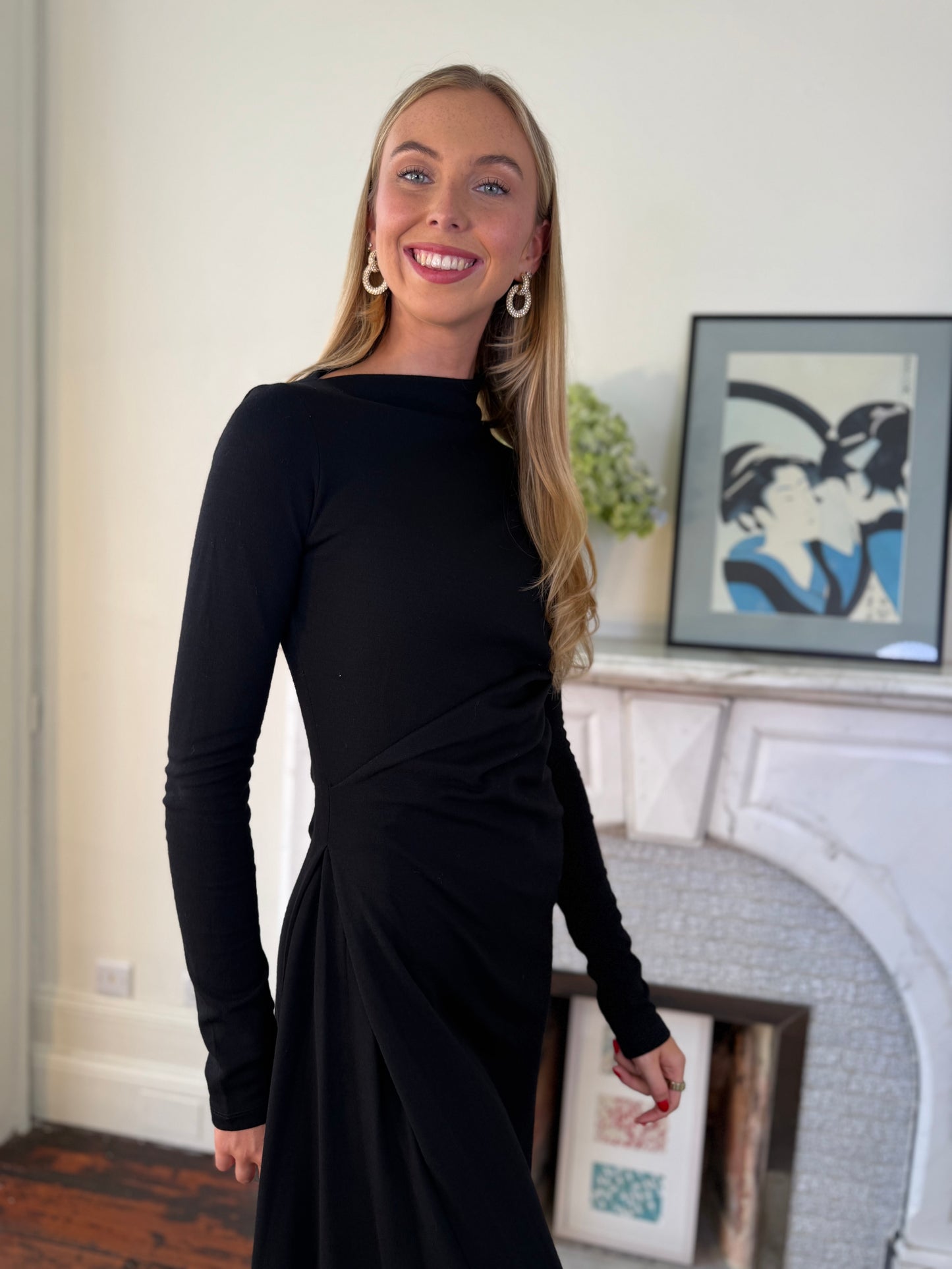Sportmax Black Edile Fitted Dress