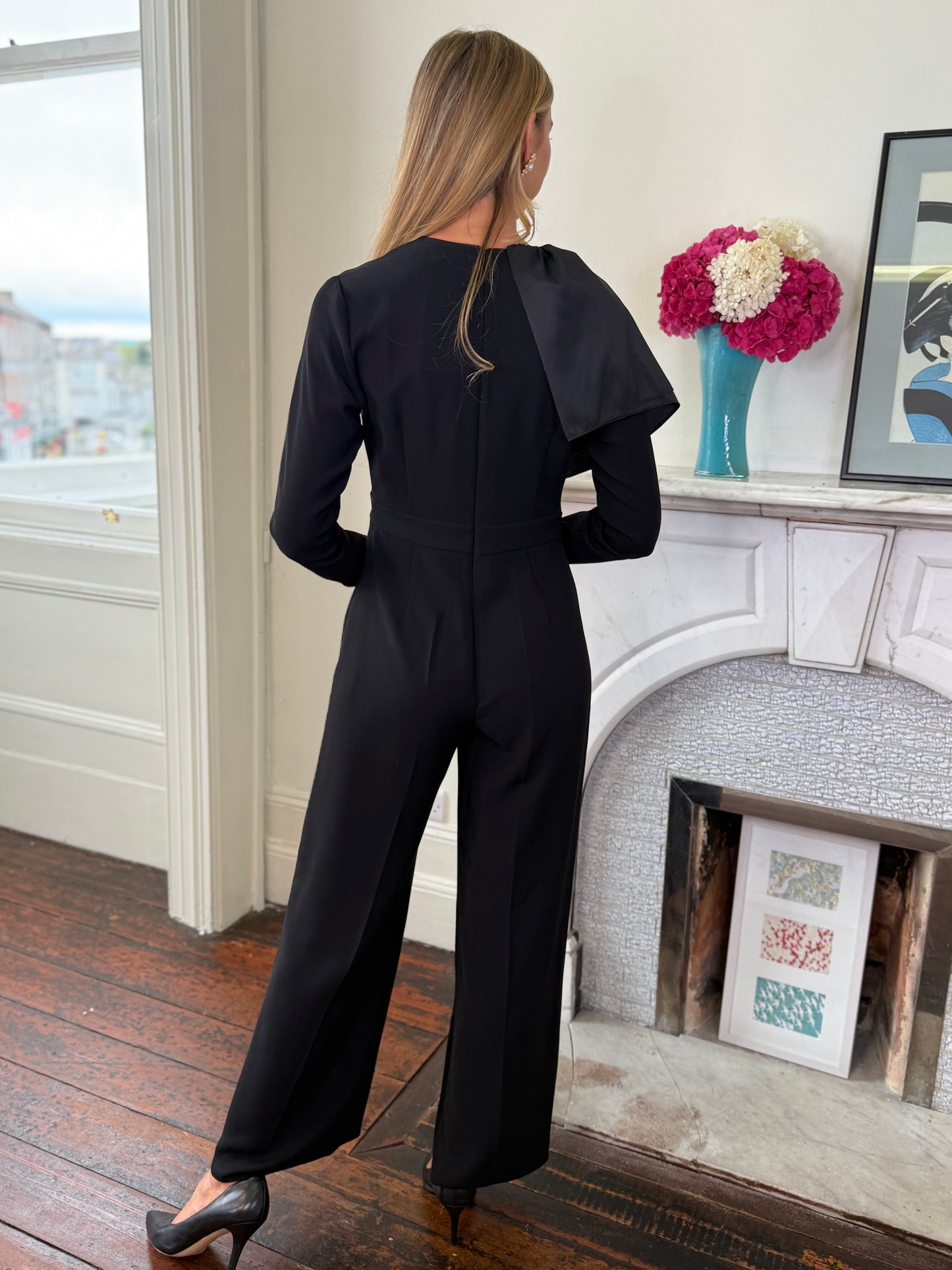 Kameya Black Wide Leg Jumpsuit