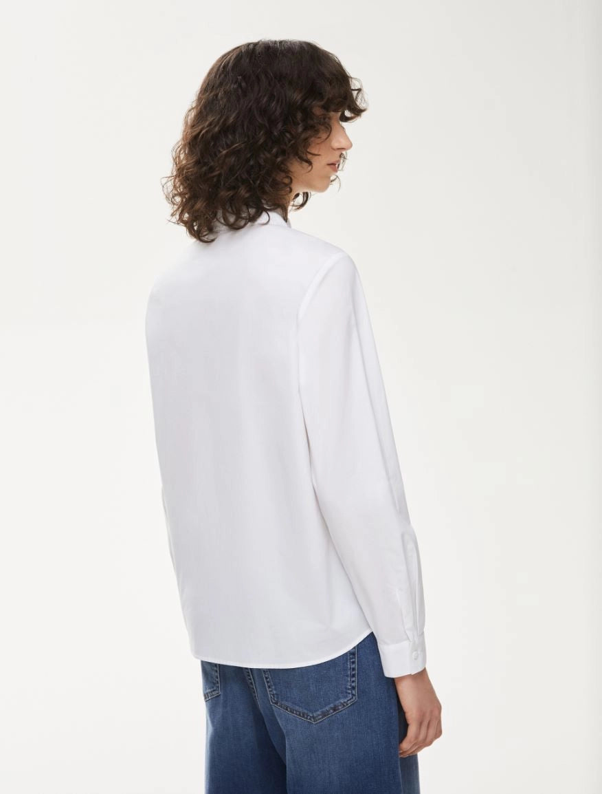 Iblues Bernini Jewel Embroidered White Shirt