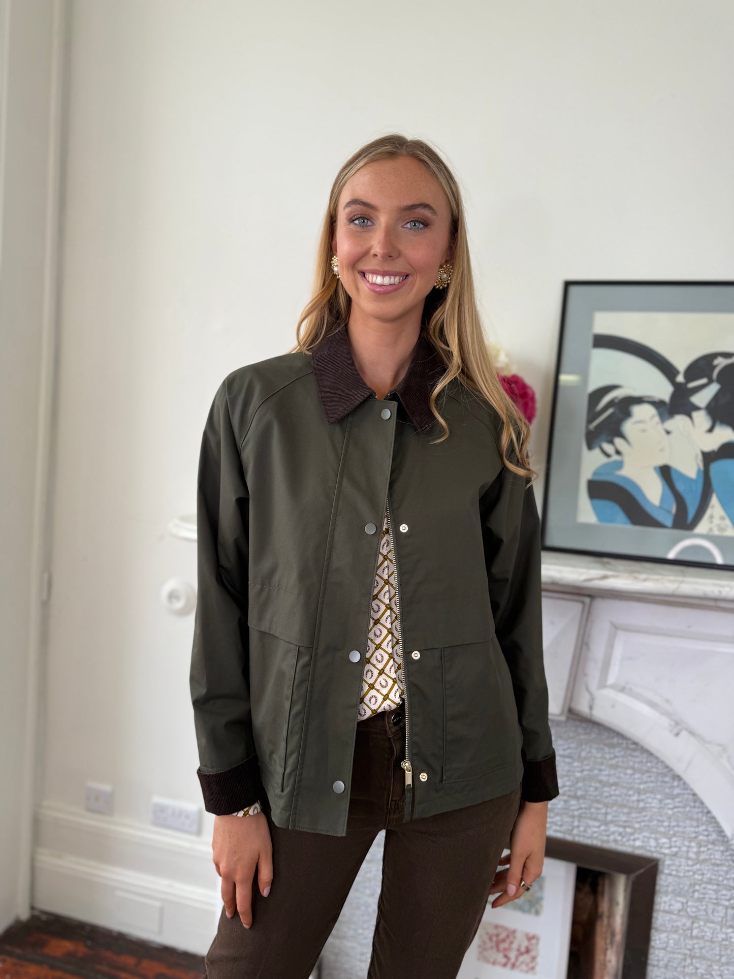 Iblues Sarzana Jacket in Khaki