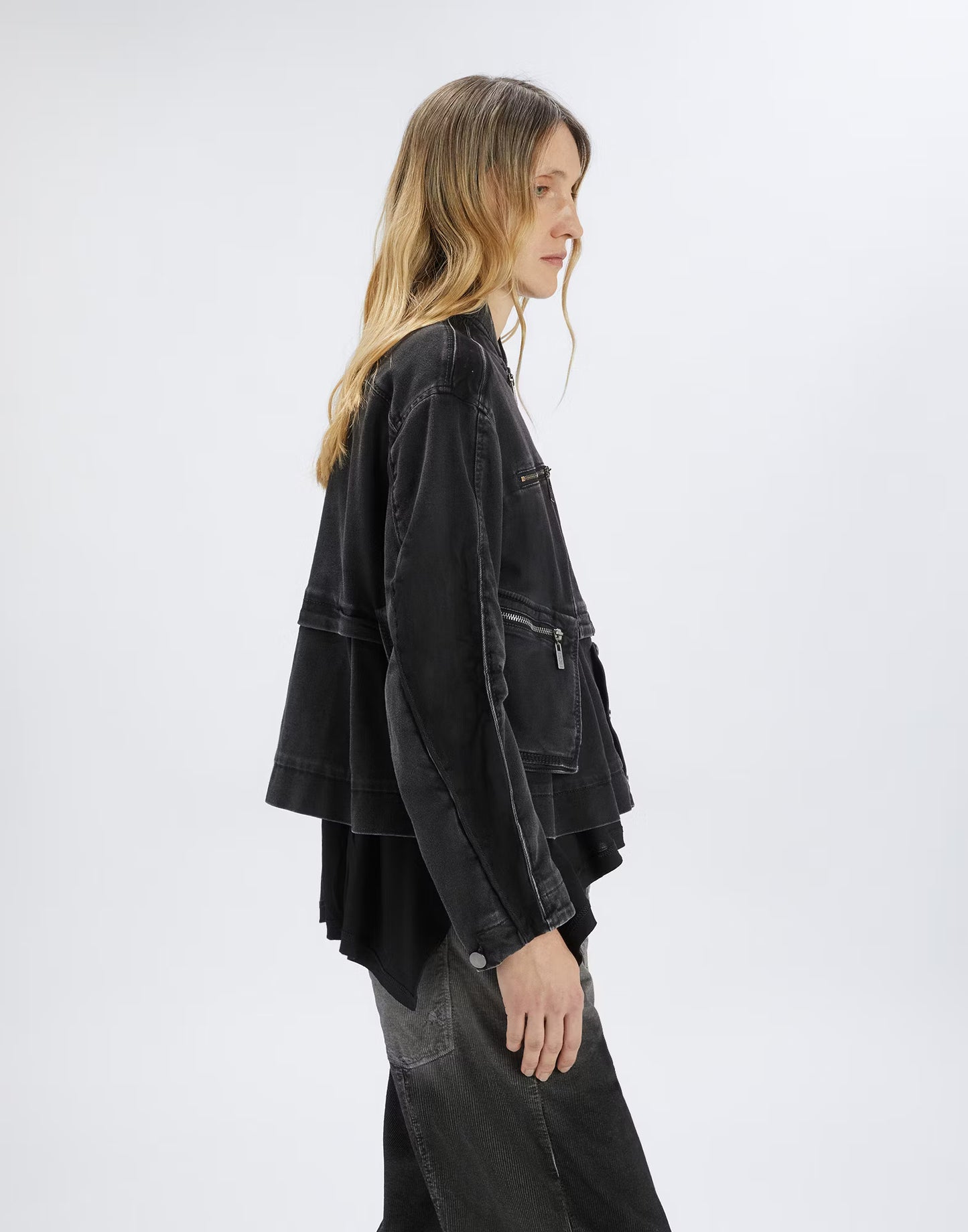 High Black Demin Keira Jacket