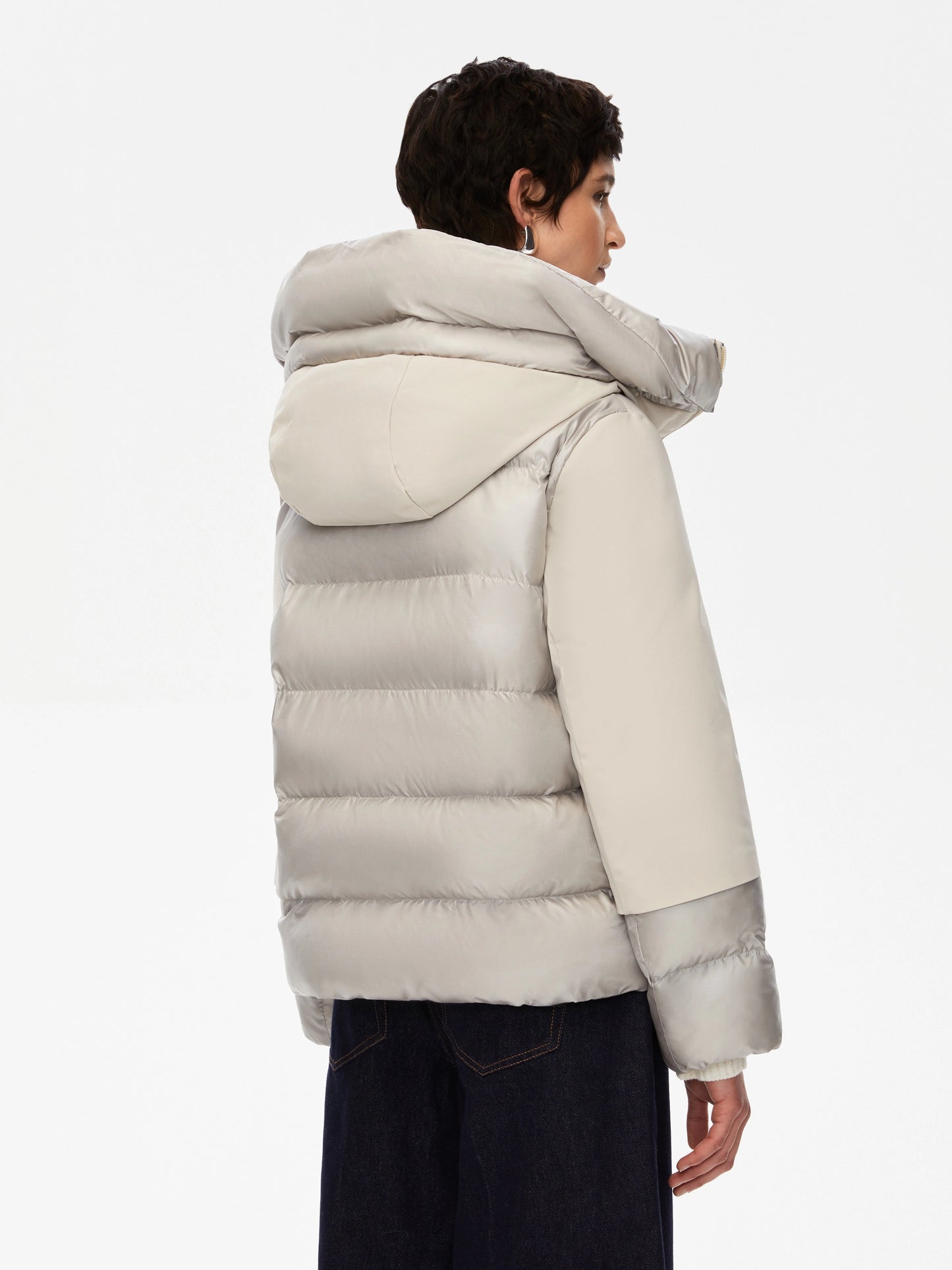 Iblues Hooded Jacket Mastic