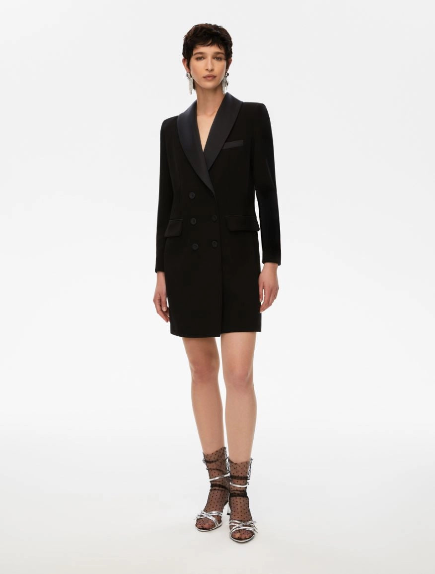 Iblues Oxiria Double Breasted Dress Black