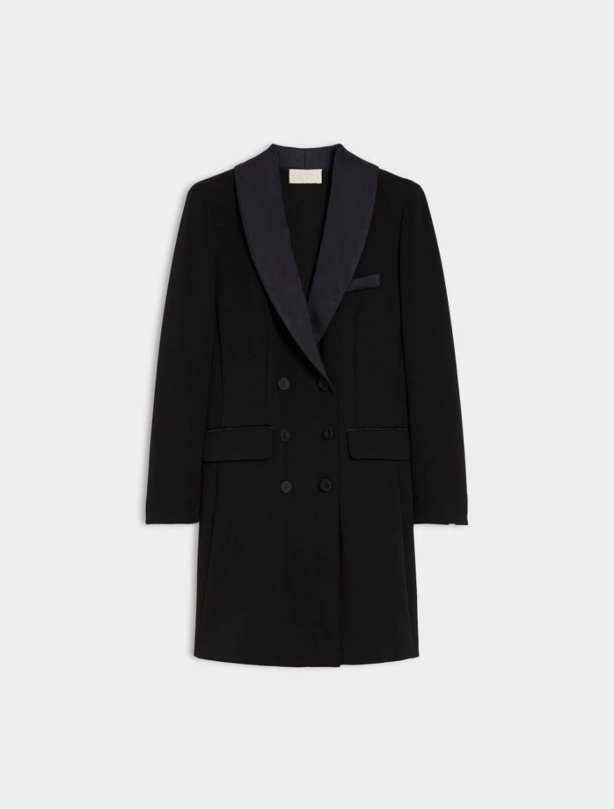 Iblues Oxiria Double Breasted Dress Black