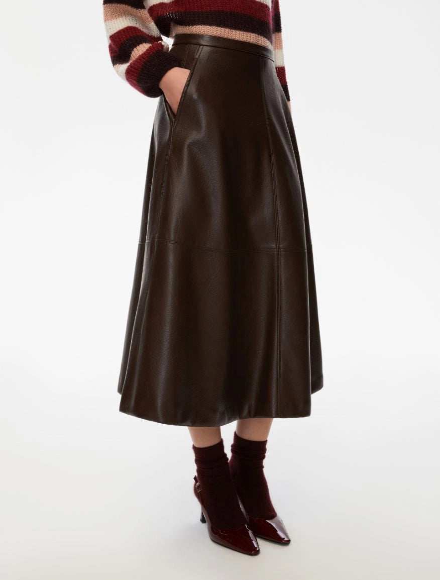 Iblues Piave Full Skirt Brown