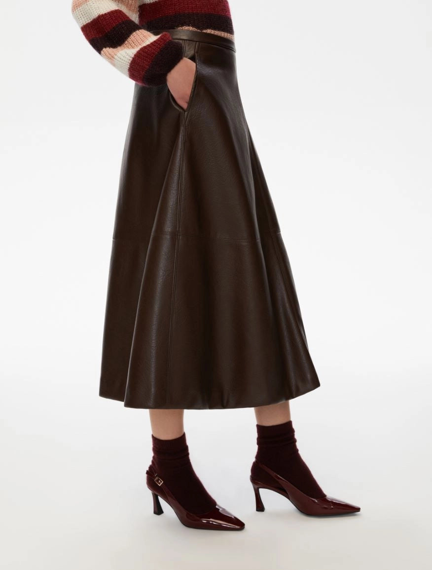 Iblues Piave Full Skirt Brown