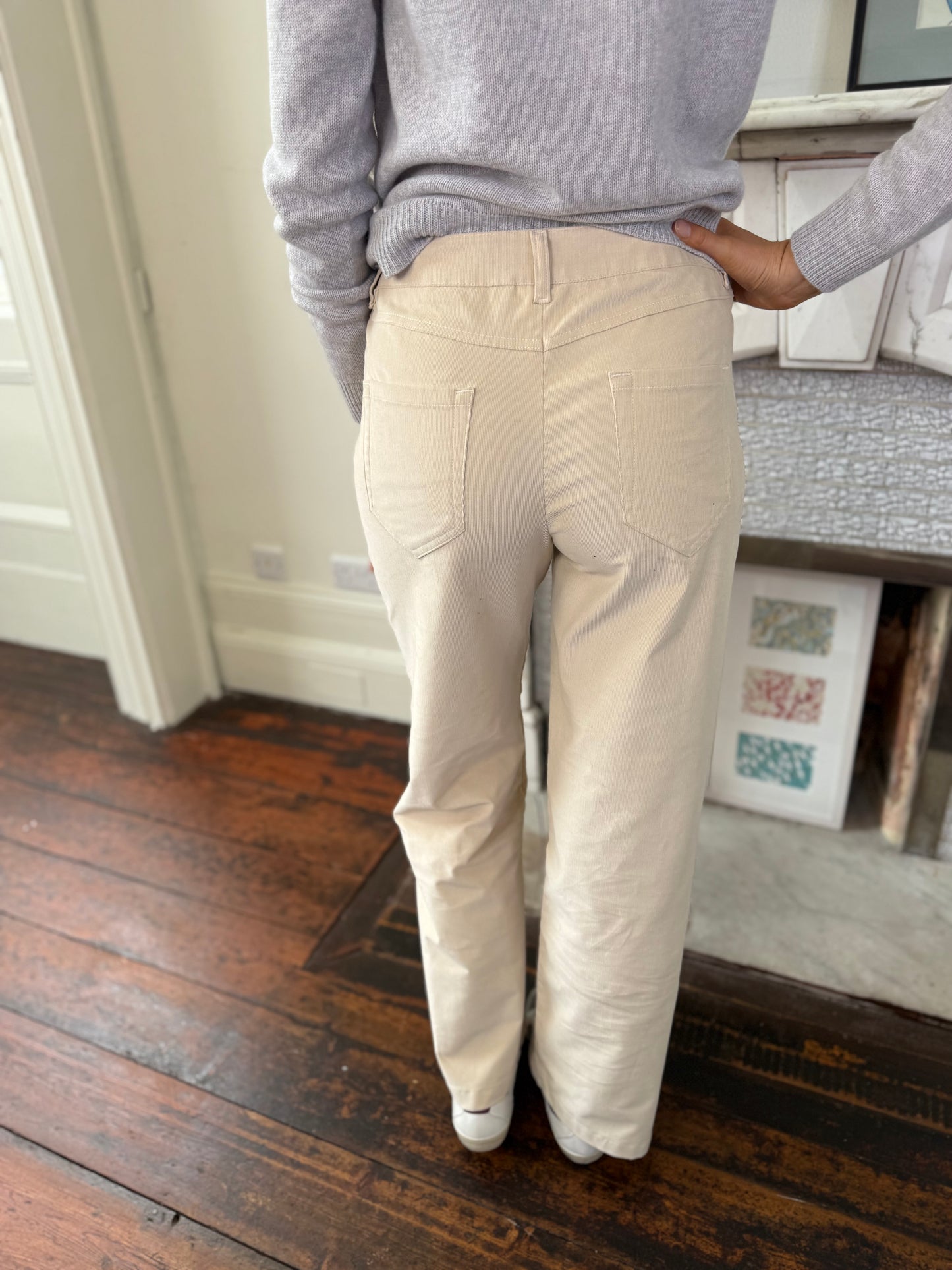 Iblues Martin Light Beige Fine Corduroy Jeans