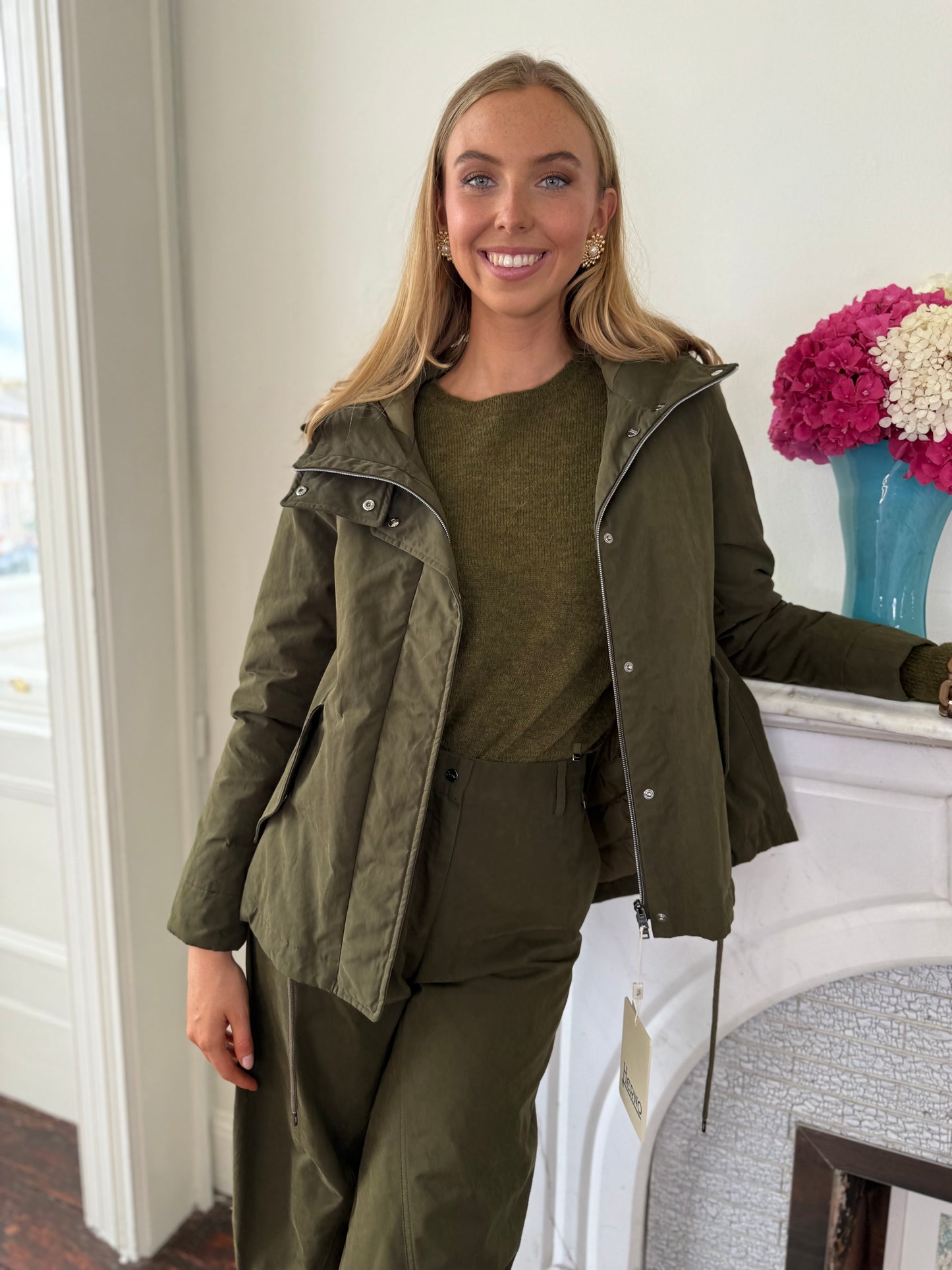 Herno Parka A-Shape Military Green