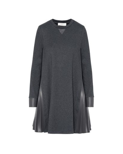 Beatrice B Dark Sapphire Jersey Tunic Dress with Pleated Detail