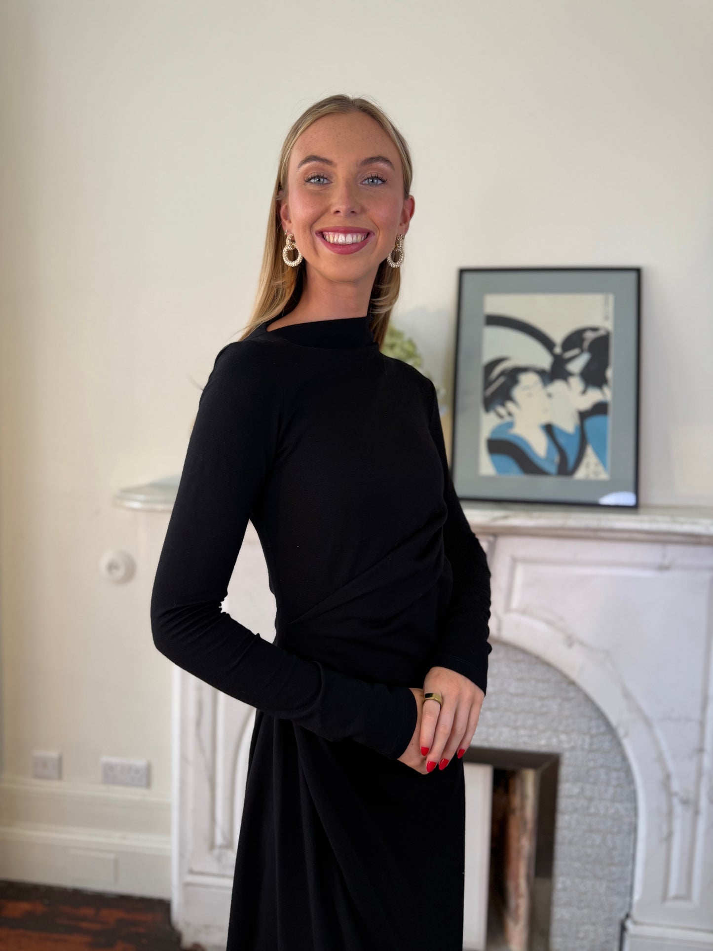 Sportmax Black Edile Fitted Dress