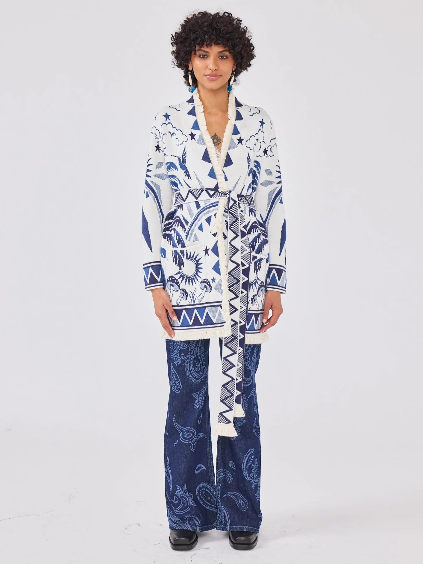Hayley Menzies Magic Leopard Cardigan Cream