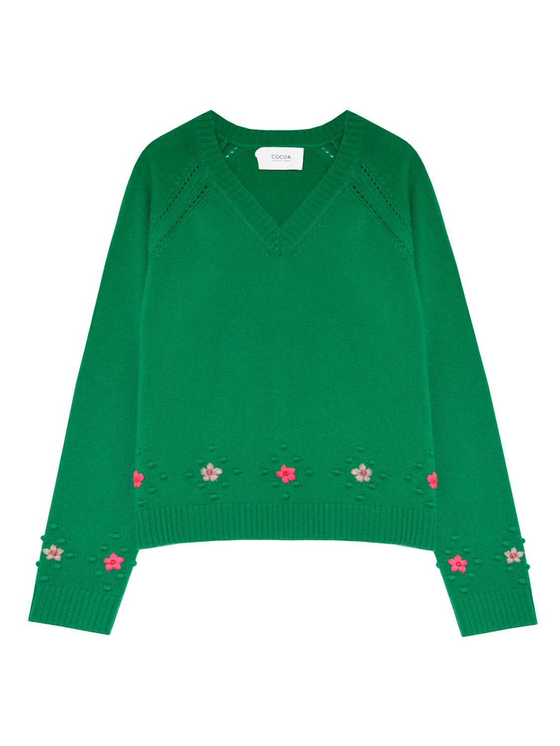Cocoa Cashmere Sally Fern Green Jumper
