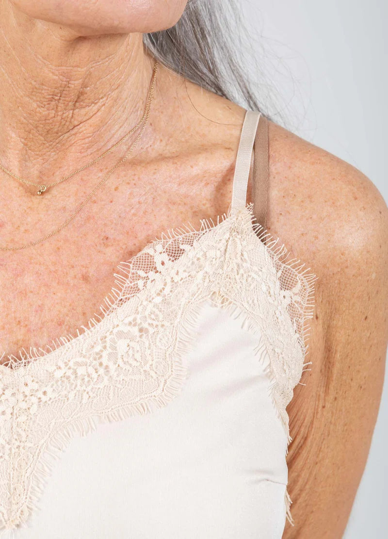 Coster Copenhagen Heart Rosie Lace Top Off White