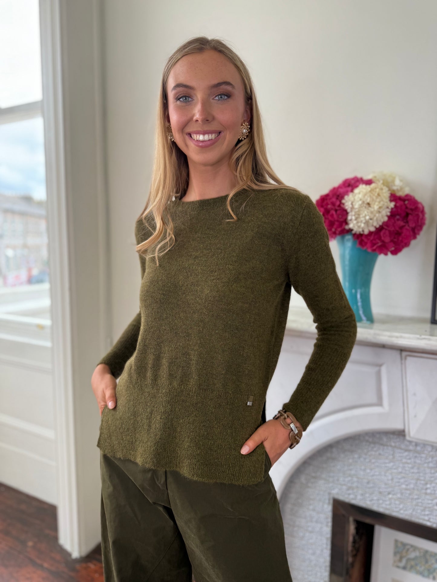 Herno Knit in Military Green